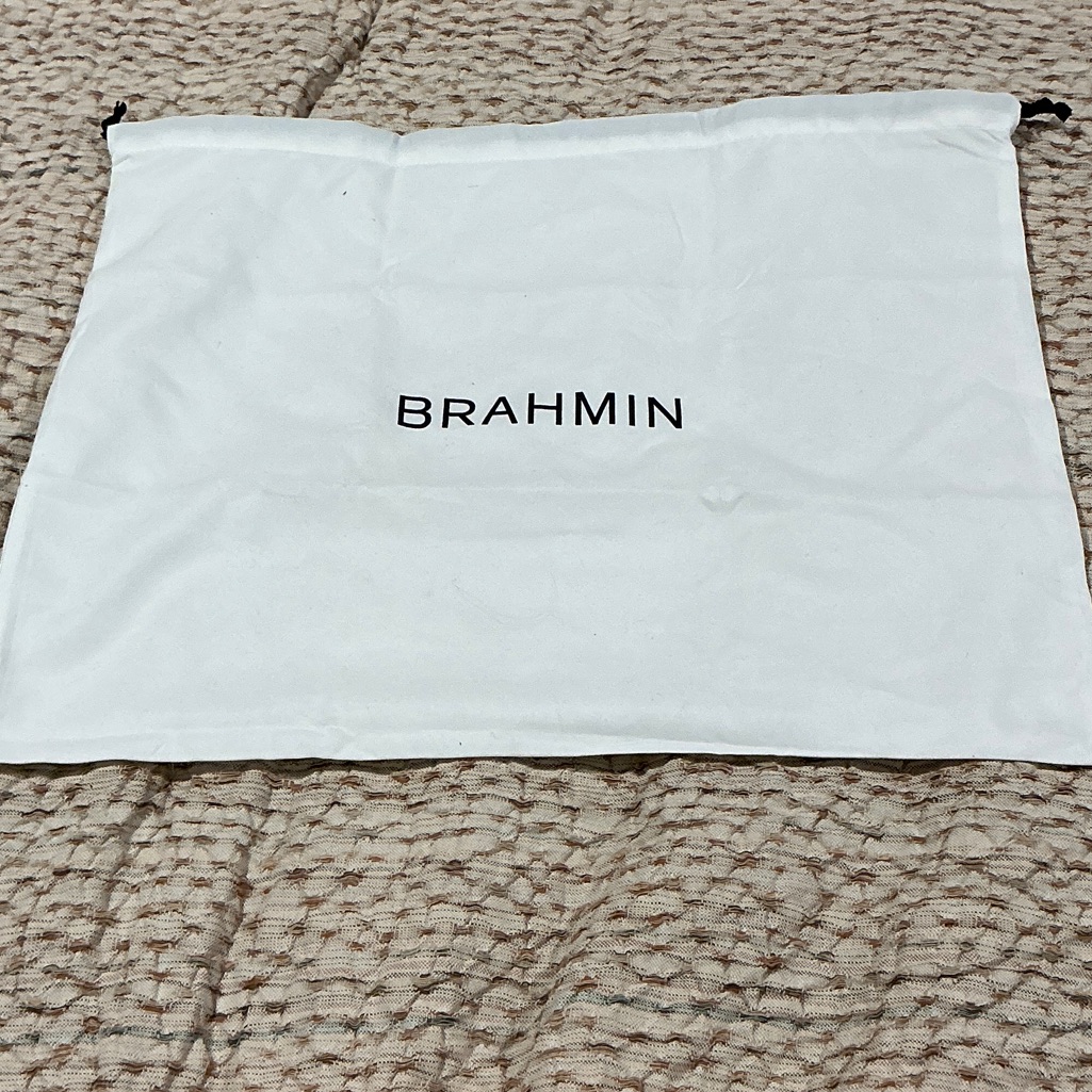 Brahmin White Storage Bag